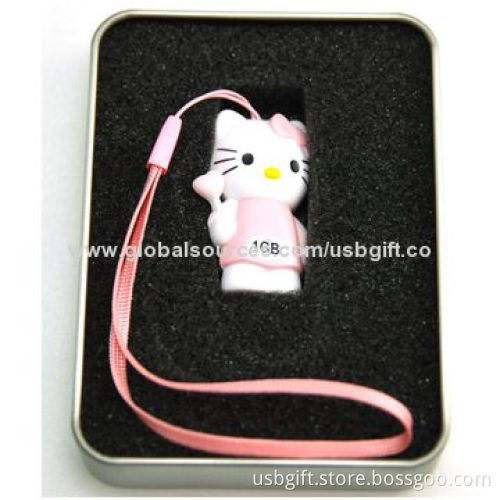 USB Drive, 8GB, PVC Material Custom, Promotional Gift
